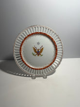 Load image into Gallery viewer, 19th Century Chinese Export Porcelain Reticulated Plate Seal Of United States

