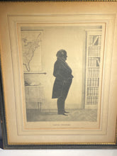 Load image into Gallery viewer, Antique Lithograph Print Silhouette Daniel Webster Currier Type
