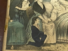 Load image into Gallery viewer, Original N. Currier &amp; Ives Print Death Of Washington Dec. 14 A.D. 1799
