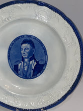 Load image into Gallery viewer, Historical Staffordshire Blue Welcome Lafayette Nations Guest Dinner Plate Ca. 1825

