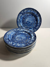 Load image into Gallery viewer, Staffordshire Blue Transfer Plate Quadrupeds River Otter Plate Ca. 1825
