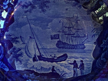 Load image into Gallery viewer, Historical Staffordshire Soup Bowl with Ship Cadmus
