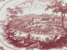 Load image into Gallery viewer, Historical Staffordshire Pink Transfer Platter West Point By Adams 1835
