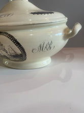 Load image into Gallery viewer, Staffordshsire Creamware Liverpool Soup Tureen Columbia At Washington Memorial Rare
