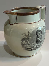 Load image into Gallery viewer, Staffordshire War of 1812 Pitcher Perry and Pike
