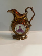Load image into Gallery viewer, Historical Staffordshire Copper Luster William Harrison Large Pitcher 1840’s B
