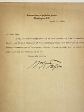 Load image into Gallery viewer, William H. Taft 1924 Typed Letter Signed as Supreme Court Justice Washington
