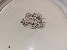 Load image into Gallery viewer, Historical Staffordshire Natural Bridge Virginia Brown Transfer Plate
