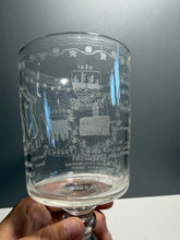 Load image into Gallery viewer, Vernay Tercentenary Glass 300 Years Of Rhode Island Goblet Etched State Seal
