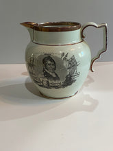 Load image into Gallery viewer, Staffordshire War of 1812 Pitcher Perry and Pike
