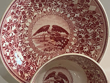 Load image into Gallery viewer, Historical Staffordshire Pink Transfer Eagle Cup and Saucer 2 Available
