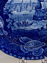Load image into Gallery viewer, Historical Staffordshire Blue Dinner Plate View of Liverpool Ca. 1825
