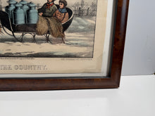 Load image into Gallery viewer, Original Currier &amp; Ives Print Winter Moring In The Country Best 50 Small
