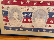 Load image into Gallery viewer, Historical Handkerchief Cotton Centenary American Flag Samuel Slater Textile 1890
