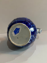 Load image into Gallery viewer, Historical Staffordshire Blue Pitcher Landing of Lafayette Pattern
