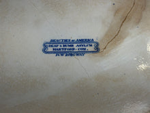 Load image into Gallery viewer, Historical Staffordshire Blue Platter Hartford Deaf &amp; Dumb Asylum Hartford 1825
