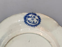 Load image into Gallery viewer, Historical Staffordshire Blue Transfer Plate Park Theater New York Scarce Stubbs

