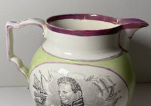 Load image into Gallery viewer, Staffordshire War Of 1812 Captain Jones And Captain Pike Ca. 1815 Luster Green
