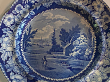 Load image into Gallery viewer, Historical Staffordshire Blue New York From Brooklyn Heights Plate
