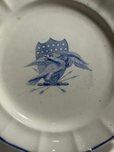 Load image into Gallery viewer, Historical Staffordshire Blue Eagle And Shield Dinner Plate Ca. 1830’s
