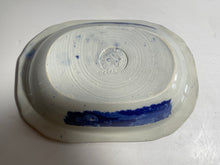 Load image into Gallery viewer, Historical Staffordshire Blue Peace And Plenty Vegetable Dish Eagle Clews 1825
