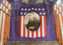 Load image into Gallery viewer, Antique Japanese Silk Embroidery Navy Memorabilia Eagle Sailor Washington
