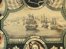 Load image into Gallery viewer, Original Navel Heros of the United States N. Currier &amp; Ives Battle of Lake Champlain
