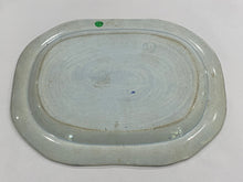Load image into Gallery viewer, Historical Staffordshire Blue Landing of Lafayette At Castle Gardens Platter 17”
