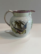Load image into Gallery viewer, Staffordshire Arms of United States Free Trade and Sailors Rights Pitcher
