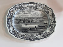Load image into Gallery viewer, Historical Staffordshire View Of Hudson River Small Platter Ca. 1835
