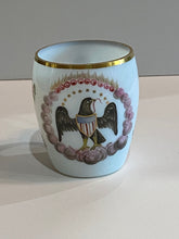 Load image into Gallery viewer, Early 19th Century Bristol Glass or Milk Glass Blown Cup with Eagle and Shield Stars
