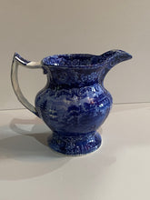 Load image into Gallery viewer, Historical Staffordshire Blue Mount Vernon Pitcher General Washington
