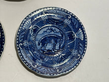Load image into Gallery viewer, Staffordshire Blue Transfer Quadrupeds Cup Plate Hyena Ca. 1825
