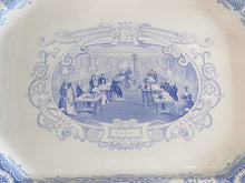 Load image into Gallery viewer, Historical Staffordshire Blue Platter Boston Mails Steamship Ca. 1840
