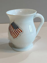 Load image into Gallery viewer, Antique Free Blown Glass Cup Patriotic American Flags Zachary Taylor Ca. 1840’s
