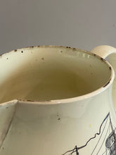 Load image into Gallery viewer, Staffordshire Creamware Liverpool Pitcher Polychrome American Ship Eagle Masonic
