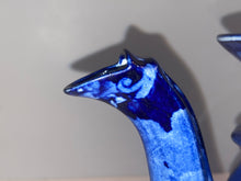 Load image into Gallery viewer, Historical Staffordshire Blue Teapot Boston Harbor Eagle
