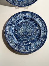 Load image into Gallery viewer, Staffordshire Blue Transfer Quadrupeds Plate River Otter Ca. 1825
