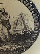 Load image into Gallery viewer, Staffordshire Creamware Liverpool Pitcher Thomas Jefferson and John Bull Cartoon with Columbia Washington Memorial
