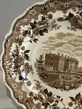 Load image into Gallery viewer, Historical Staffordshire Brown Transfer Plate The Presidents House Washington
