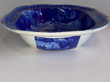 Load image into Gallery viewer, Historical Staffordshire Blue Large Vegetable Dish View of Dublin Scarce 1825
