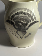 Load image into Gallery viewer, Staffordshsire Creamware Liverpool Pitcher Large Eagle Seal Of U.S. Washington
