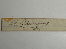 Load image into Gallery viewer, Samuel Clemens “Mark Twain” Signed Clip Signature
