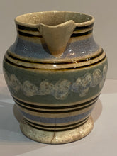 Load image into Gallery viewer, Staffordshire Pearlware Mochaware Pitcher With Earthworms Ca. 1830
