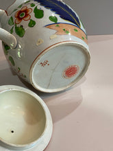 Load image into Gallery viewer, Staffordshire Pearlware Gaudy Dutch Teapot War Bonnet Pattern
