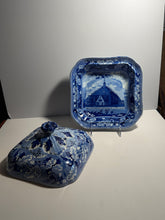 Load image into Gallery viewer, Historical Staffordshire Vegetable Dish Protestant Dutch Church City Of Albany
