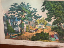 Load image into Gallery viewer, Original Currier &amp; Ives Type Print A Home In The Country Summer By Kelly
