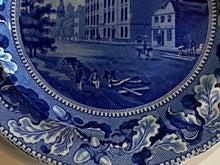Load image into Gallery viewer, Historical Staffordshire Blue Plate City Hotel New York Ca. 1825
