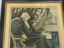 Load image into Gallery viewer, Original N. Currier &amp; Ives Print Washington President
