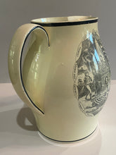 Load image into Gallery viewer, Staffordshire Creamware Liverpool Pitcher Huge Washington Chain States Ca. 1800
